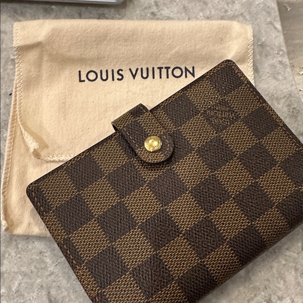 EUC  Vintage Louis Vuitton PM Agenda Damier Ebene with LV Dustbag